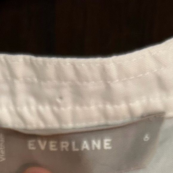 Everlane White Long Sleeve Top Banded Collar 6 - Picture 7 of 7